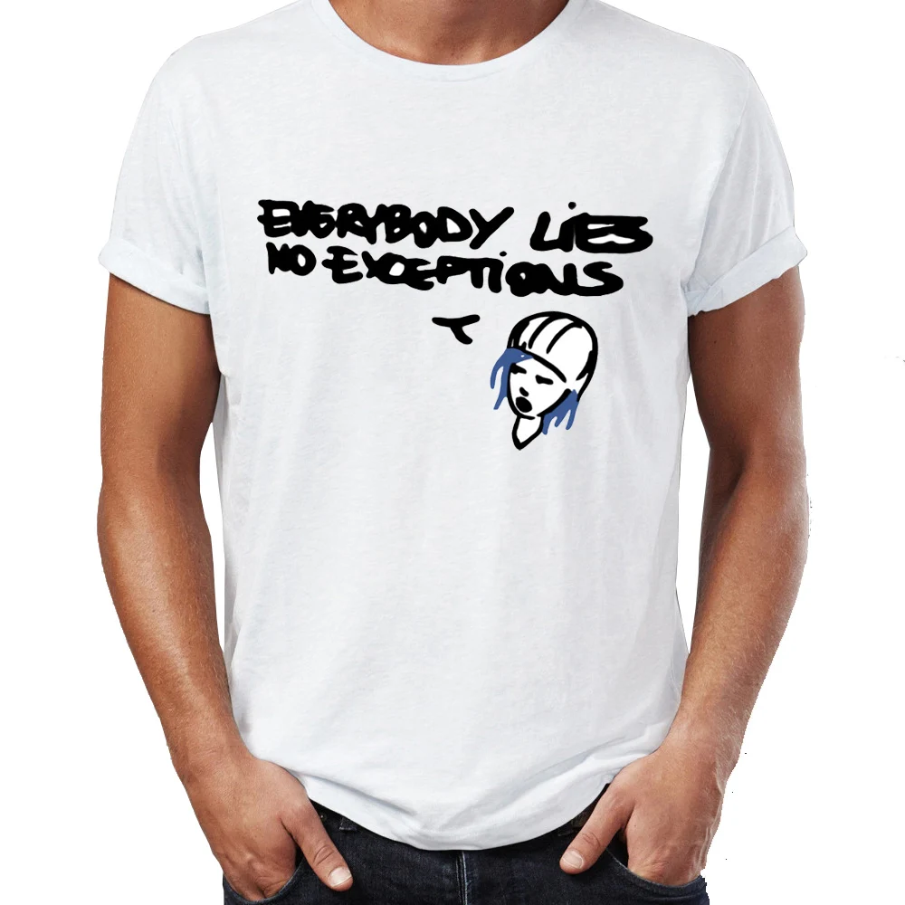 Мужская футболка Life Is stranna Don't You Forget Me Everyone Lies Gaming Gamer Awesome Tee|Мужские футболки| |
