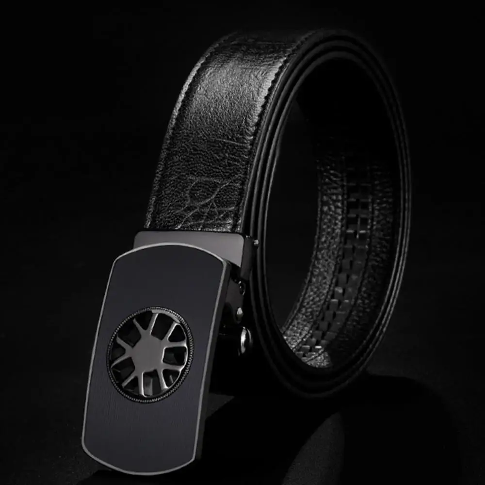 Мужской ремень из натуральной кожи с автоматической пряжкой ZDFJ173|belt for men|belt ff belt |