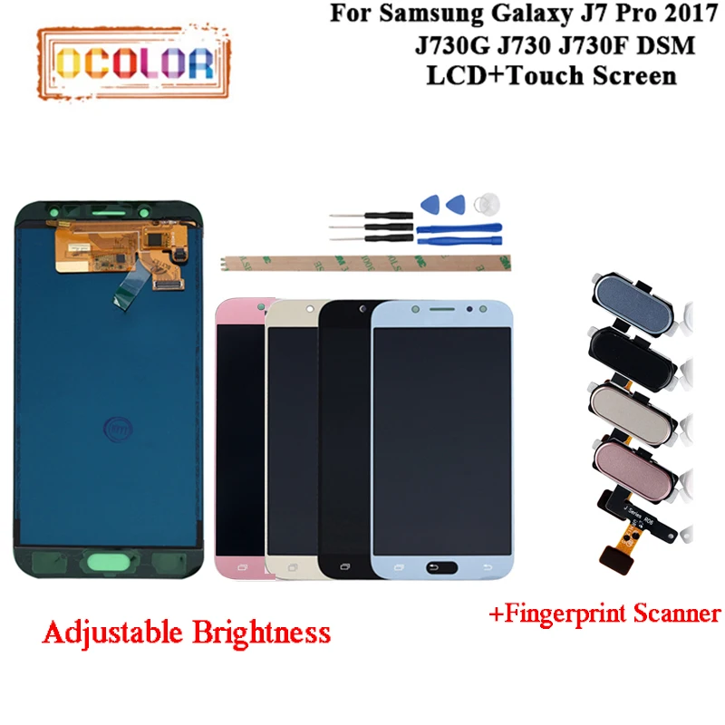 Ocolor для samsung Galaxy J7 Pro 2017 J730G J730 J730F DSM ЖК дисплей Дисплей и из тисненой жести Запчасти
