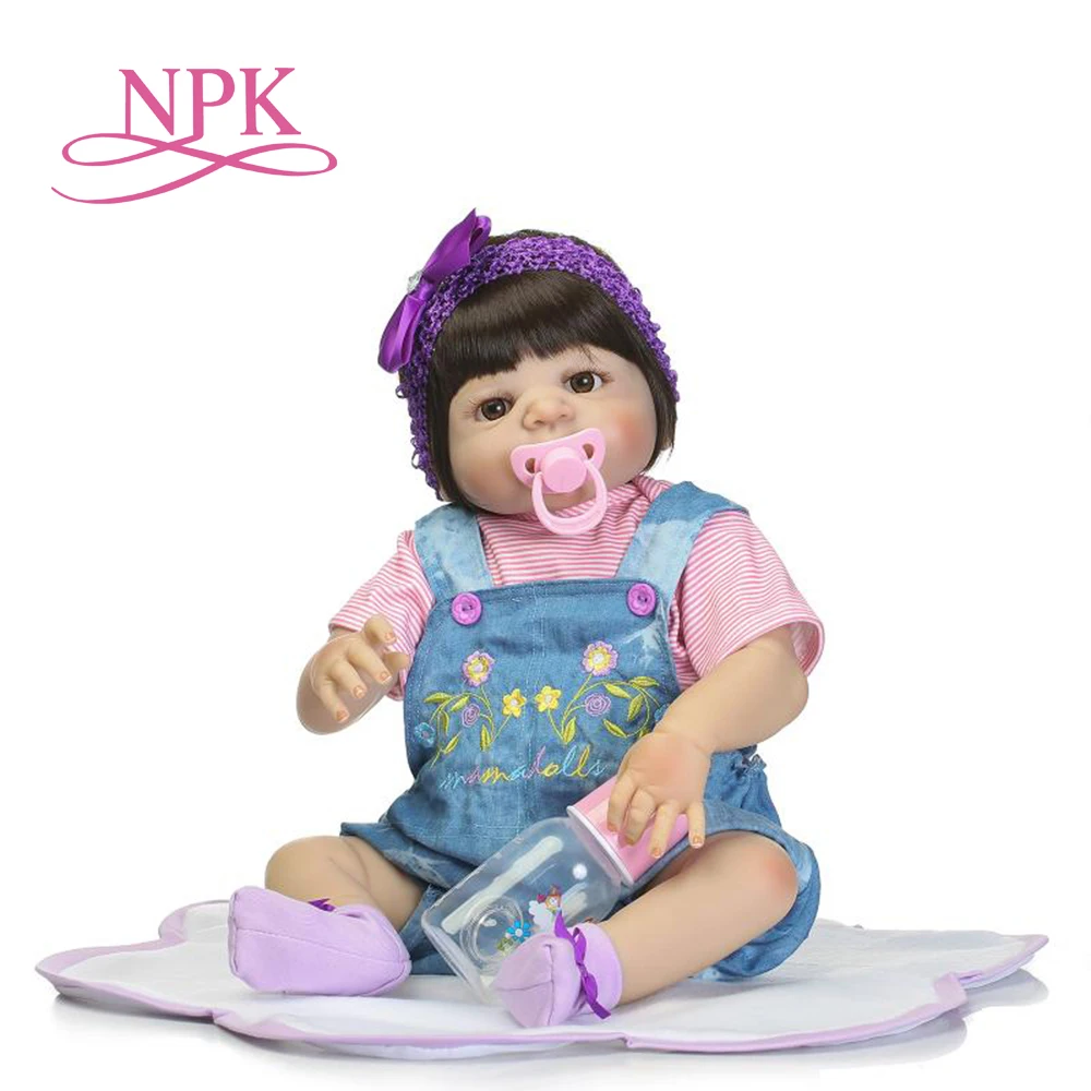 Полностью силиконовые реалистичные куклы NPK для новорожденных 57 см | Игрушки и
