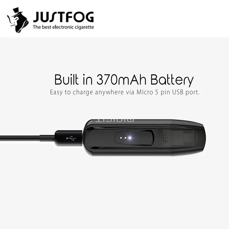 JUSTFOG MINIFIT стартовый набор 370 мАч все в одном vape ручка набор pk breeze комплект с MINIFIT 1,5 мл pod картридж