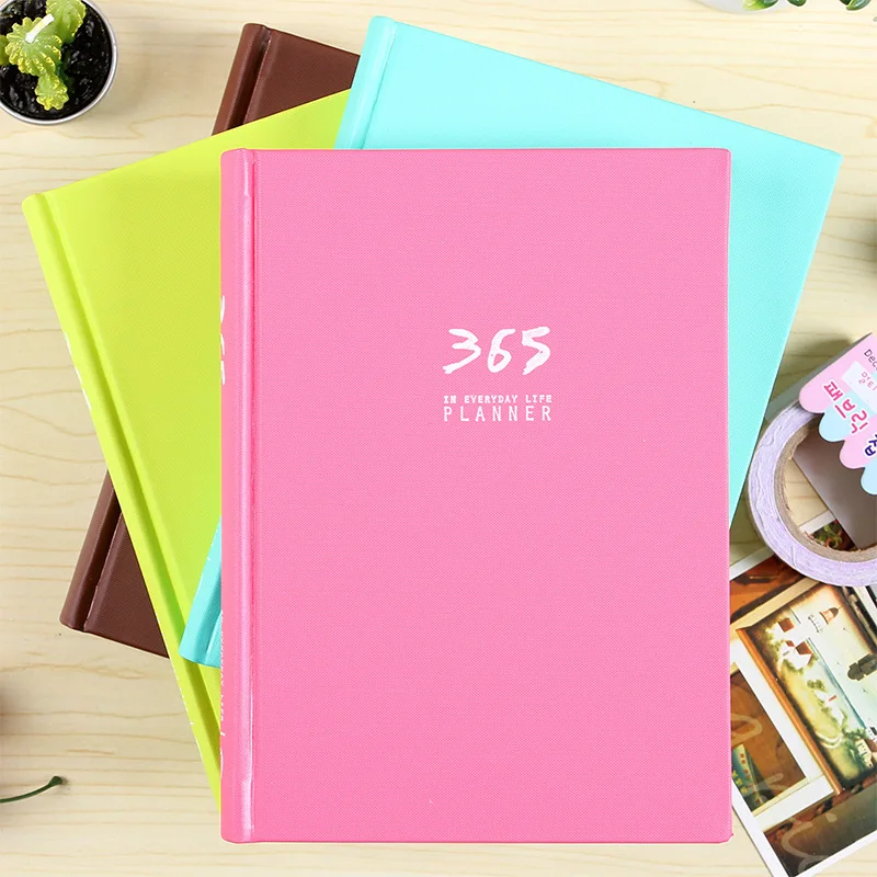 365 планируемый блокнот А5 блокнот бумажный планировщик Bullet Journal Agenda школьный дневник записная книжка календарь путешествия Notbook