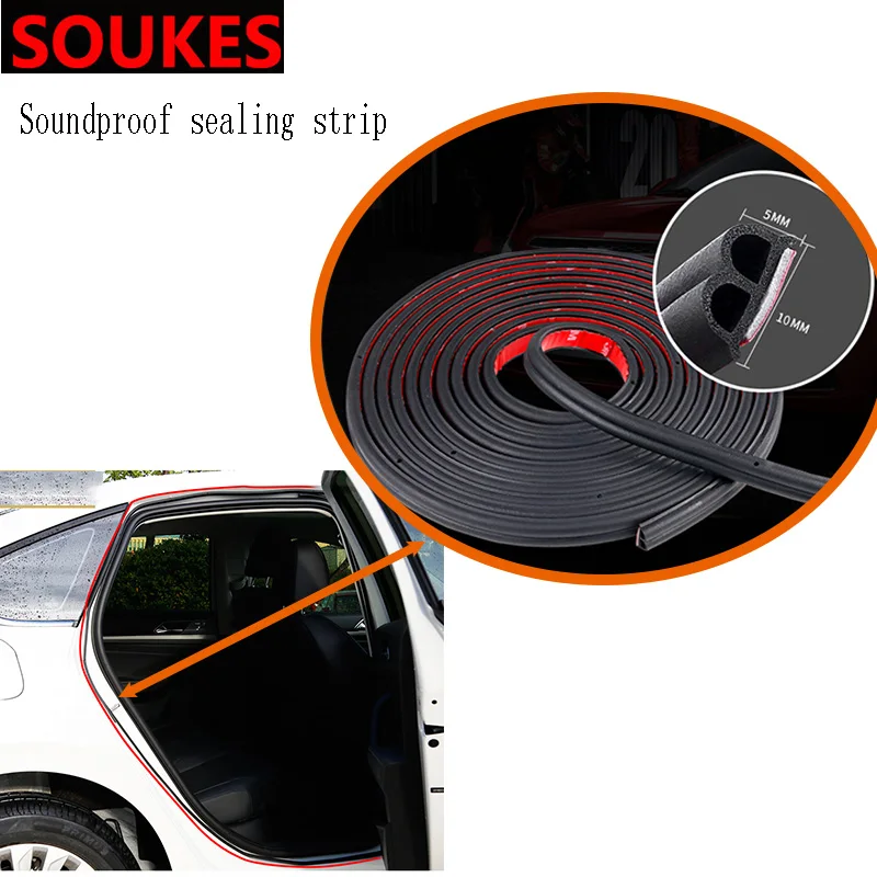 

Car Styling Door Soundproof Seal Protection Strip Crash For Volvo S60 V70 XC90 XC60 Subaru Forester Peugeot 307 206 308 407 207