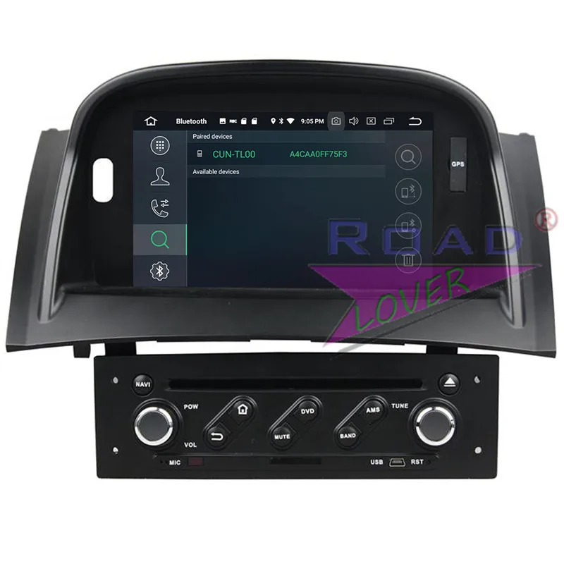 Автомобильный DVD-плеер Roadlover 7 дюймов Android 9 0 для Megane II 2004-2009 стерео GPS-навигация