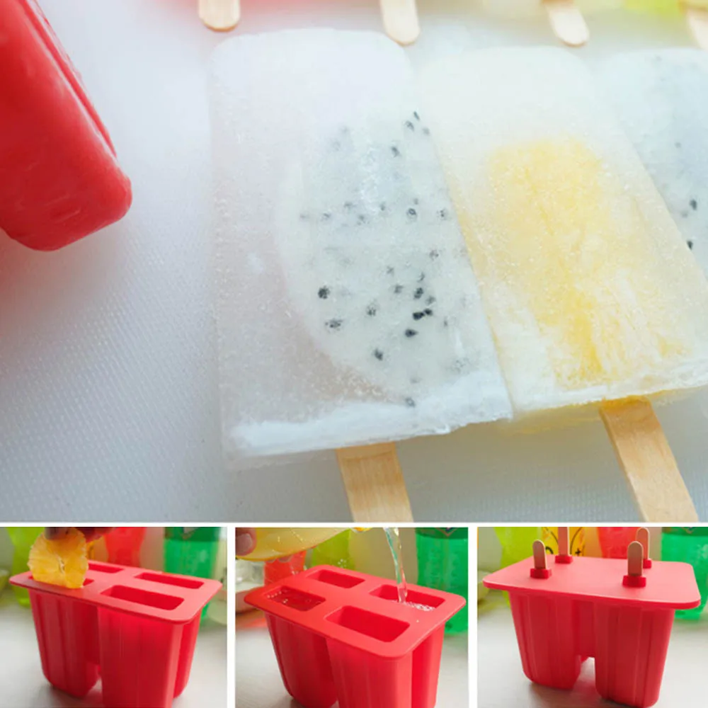 Детства летние DIY силиконовая форма для Фруктового мороженого на палочке
