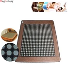 Массажный матрас с дальним инфракрасным излучением, подушка из натурального нефрита, турмалина и камня с нагревательной подушкой для боли в мышцах и суставах, Sciatica