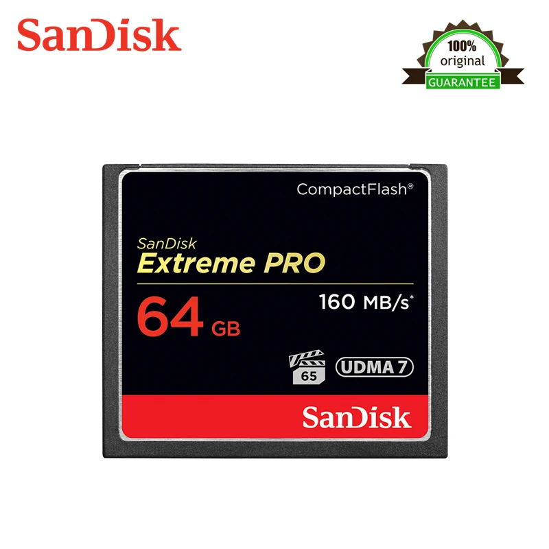 Sandisk Extreme Pro Compactflash карта памяти CF 16 ГБ 32 64 128 256 до 160 МБ/с./с Скорость чтения для