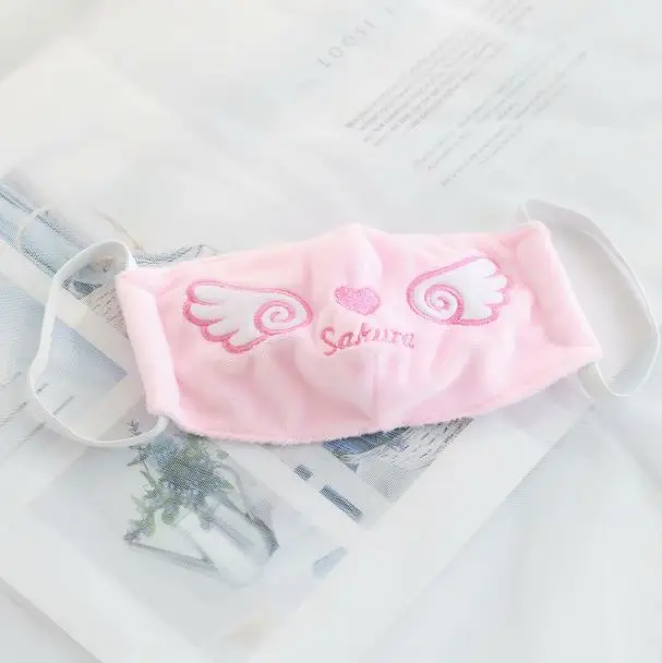 mouth mask 12 1 шт. милые аниме кардкаптор Сакура рот маска Аниме косплей маски плюшевые маски аксессуары для косплея плюшевые игрушки - Цвет: mouth mask 12