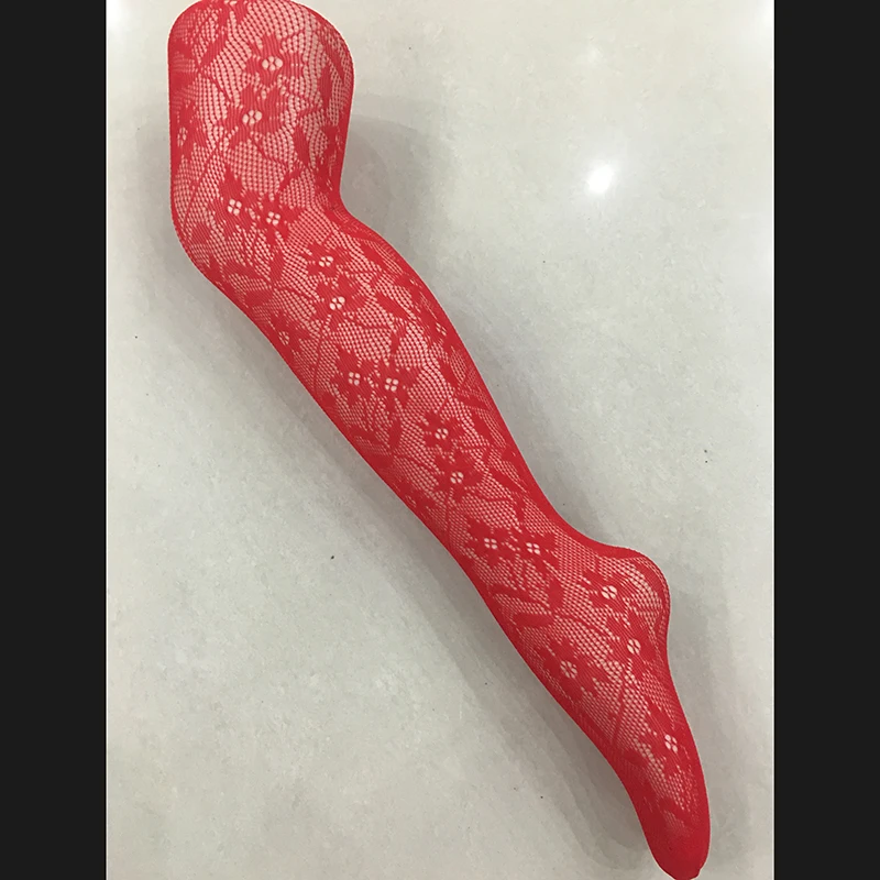 Лидер продаж милые кружевные мягкие сетчатые колготки с цветочным принтом для