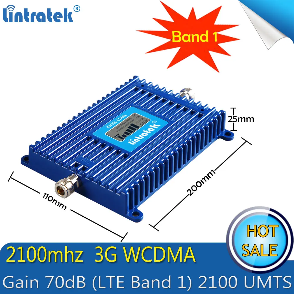 Lintratek 3G WCDMA 2100 МГц ALC мобильный телефон усилитель сигнала GSM интернет сотовый