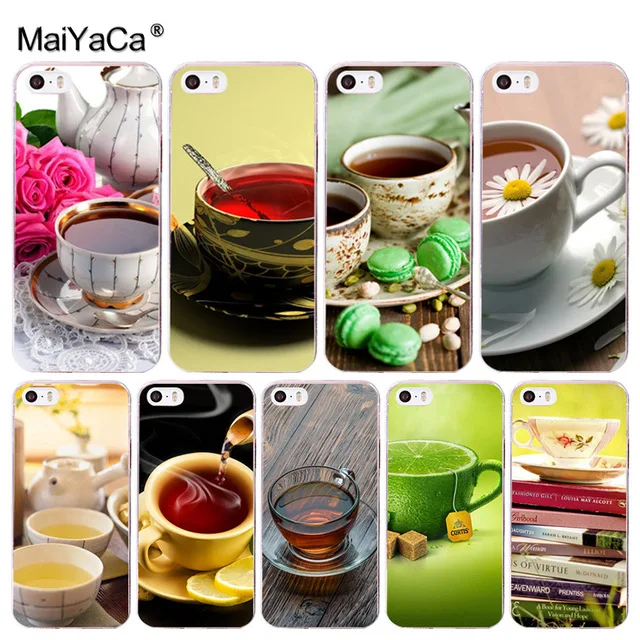 MaiYaCa чайная чашка Diy для iPhone 4S SE 5C 5S 5 6 6S 7 8 Plus X XR XS MAX чехлы телефонов прозрачные