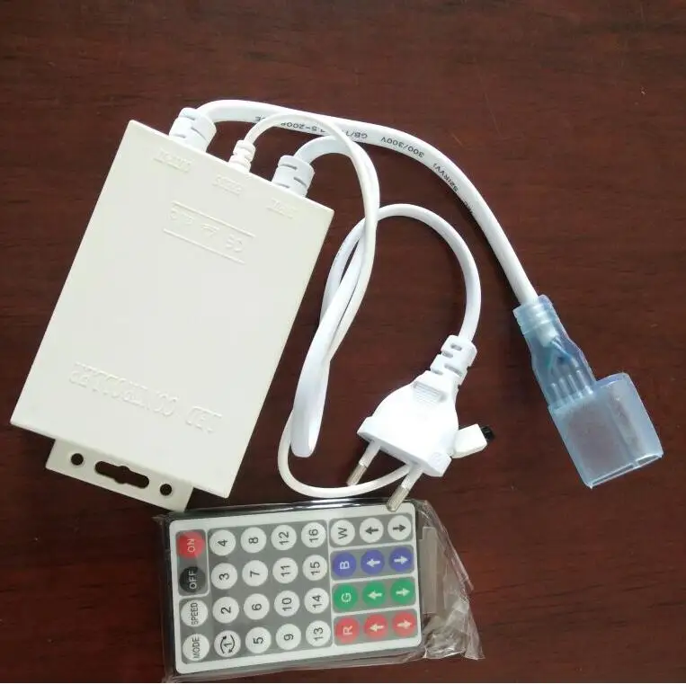 RGB светодиодная неоновая светильник вая лента контроллер шнур питания Разъем