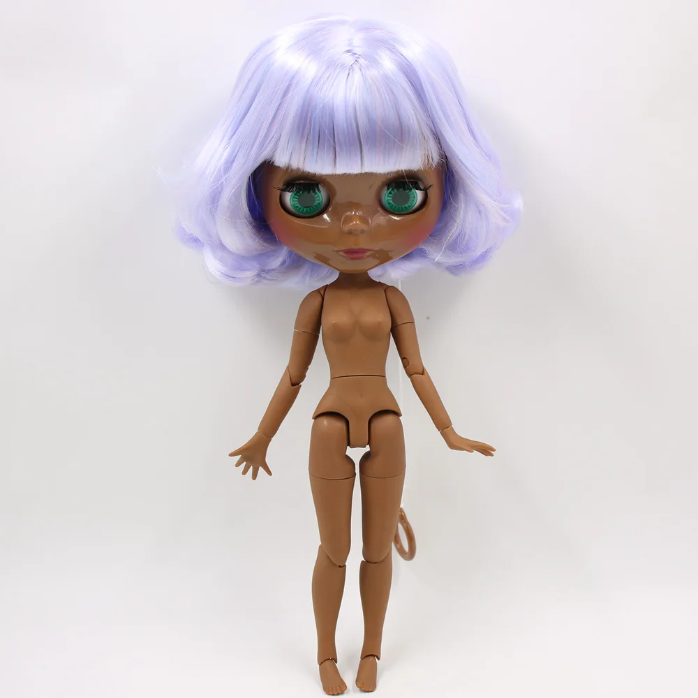 ICY DBS Blyth doll No.BL1017/6005 Pink mix Blue hair JOINT body Super Black skin 1/6 BJD Neo ob24 anime girl | Игрушки и хобби