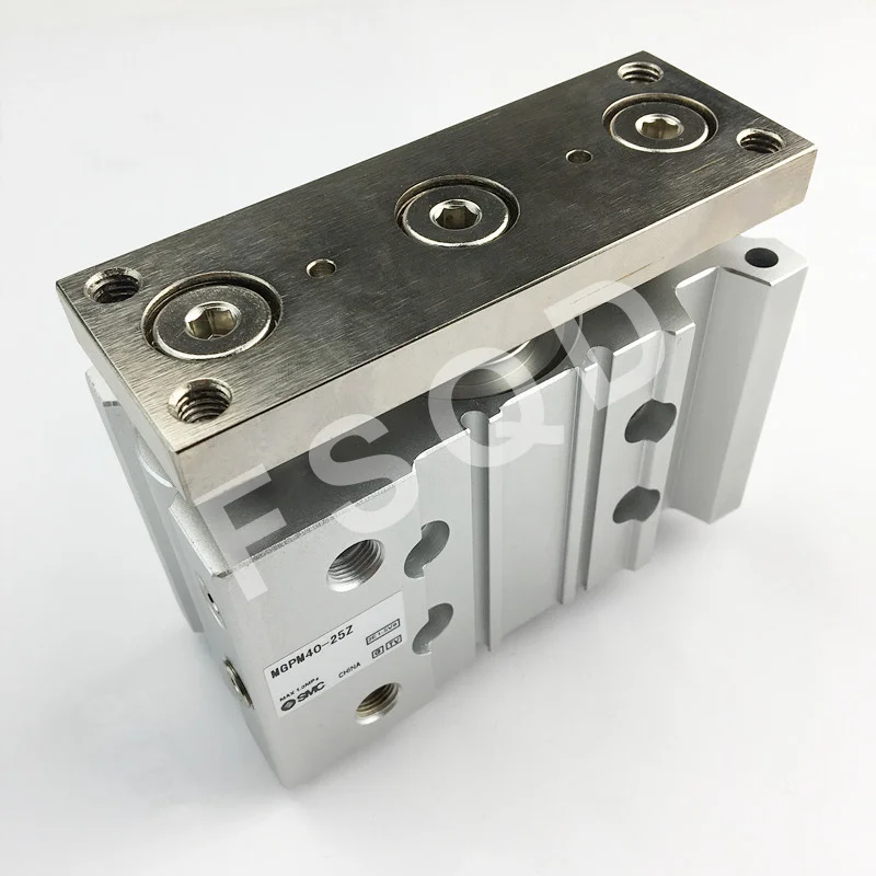MGPM40-10Z MGPM40-20Z MGPM40-25Z MGPM50-25Z SMC компактный направляющий цилиндр тонкий три оси цилиндра с шток цилиндра MGPM серия - Цвет: MGPM40-25Z