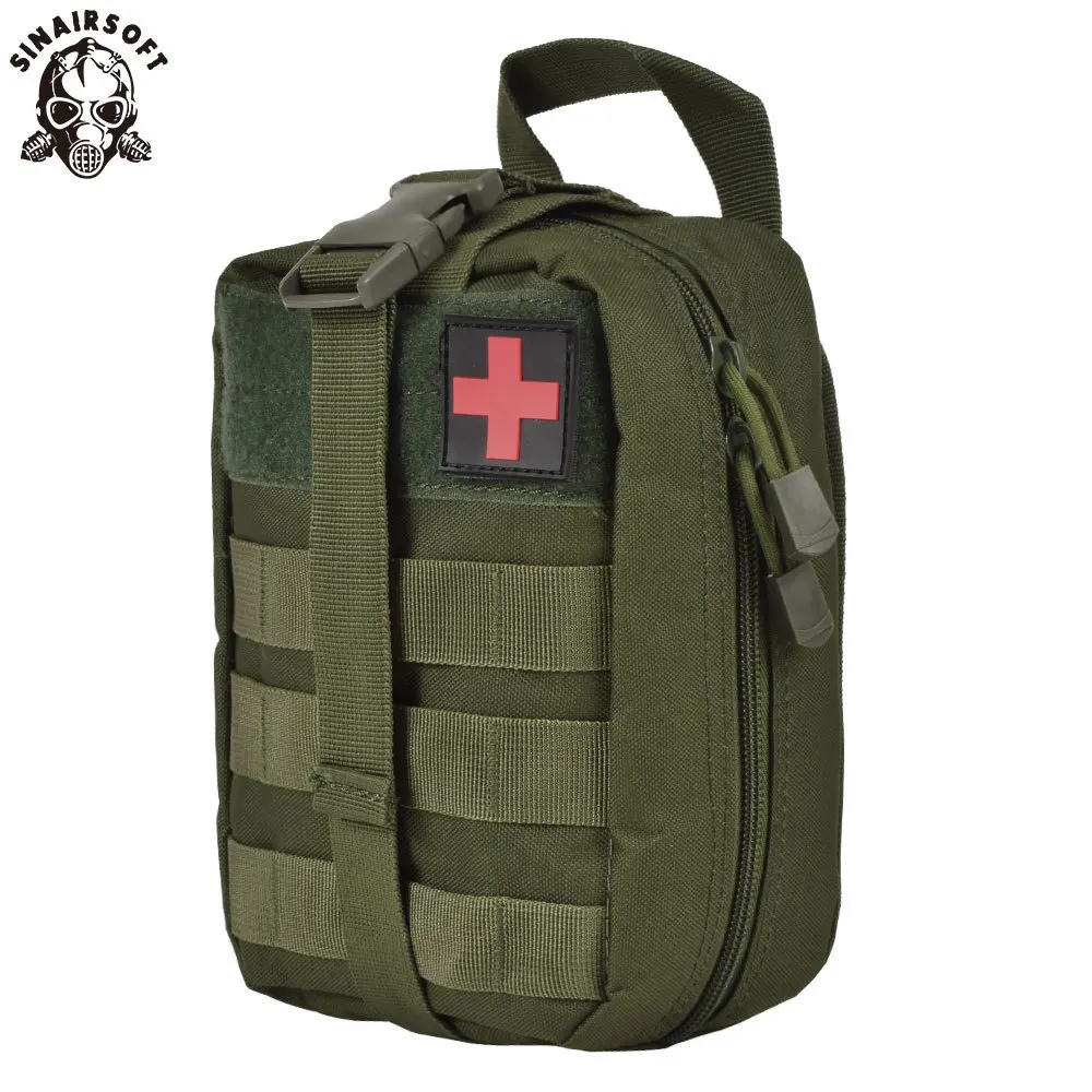 

SINAIRSOFT Nylon First Aid Bag Tactical Molle Medical Pouch EMT Emergency EDC Rip-Away Survival IFAK Utility Car Airsoft Hunting