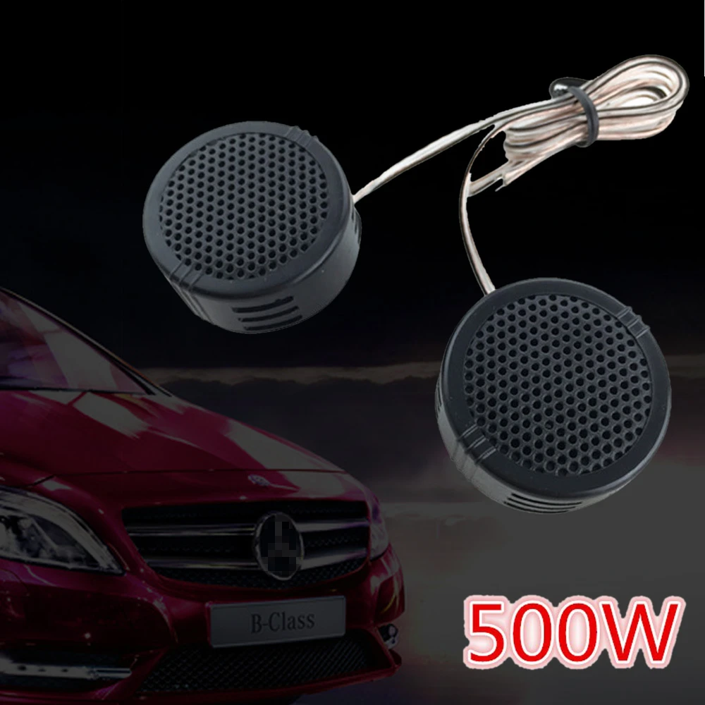 

2pcs 500W Universal Mini Dome Tweeter Speakers Car Auto Lound Speaker with 97dB Suitable for Car Auto Audio Sound System