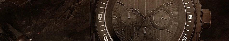 Reloj Hombre SINOBI Ретро Мужские часы военные часы черные силиконовые квадратные кварцевые часы с большим циферблатом мужские часы Прямая