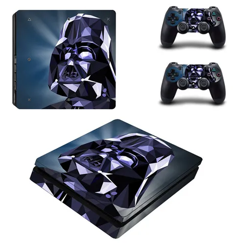 YSP4S-0573 Звездные войны PS4 тонкий стикер кожи для sony playstation 4 консоли и 2 контроллеров PS4 тонкий стикер кожи виниловая наклейка - Цвет: YSP4S-0573