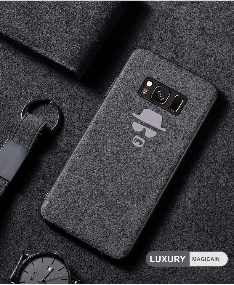 MSS Для samsung Galaxy S7 Edge S8 S9 S10 Plus S10 Lite чехол Роскошный Бэтмен замшевый Меховой чехол для телефона для Galaxy Note 8 9 чехол s - Цвет: MSS