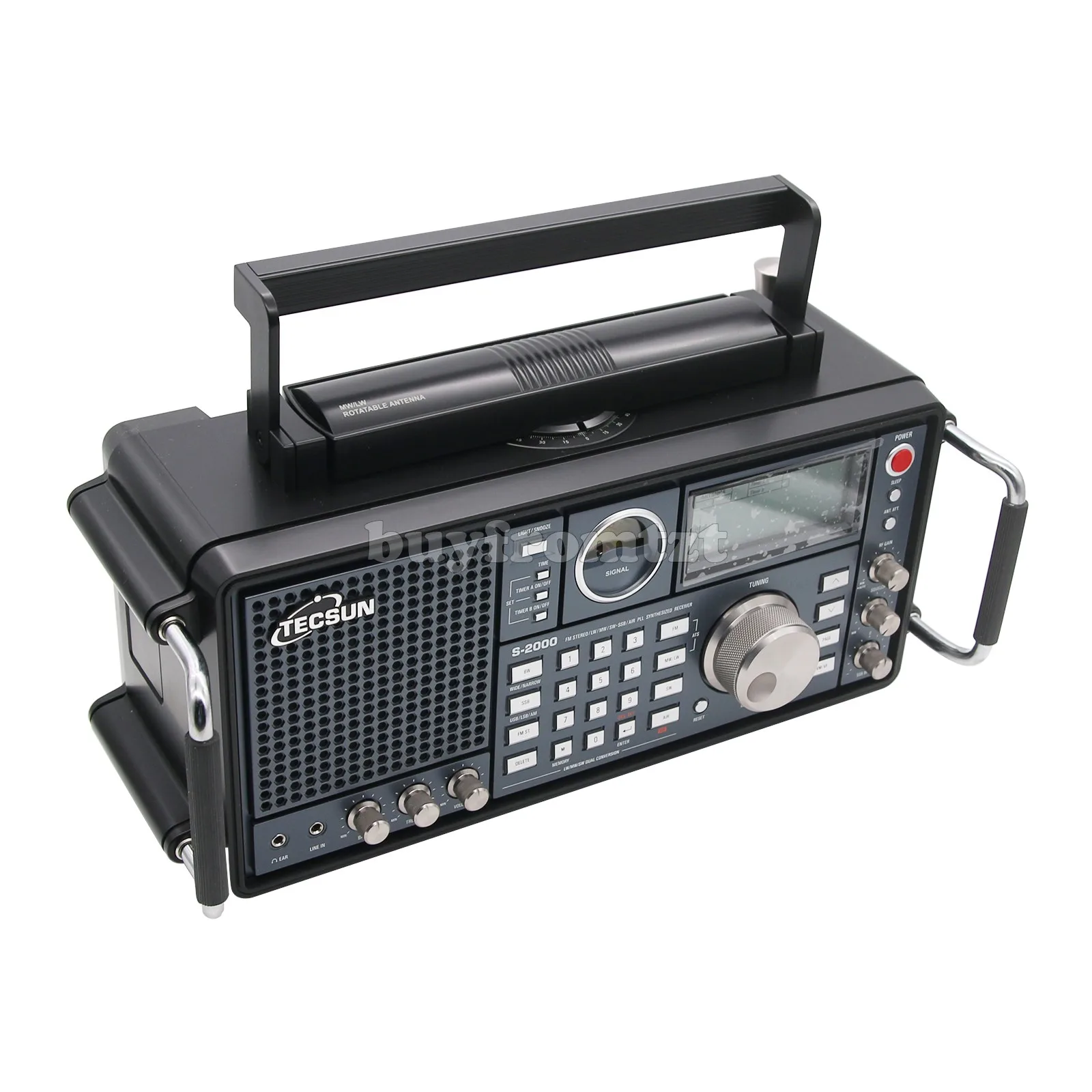 TECSUN S 2000 HAM Любительское радио SSB Двойное преобразование PLL FM/MW/SW/LW/ Air Band|Детали и