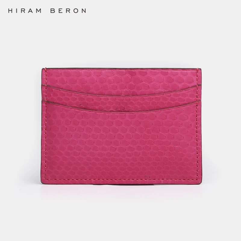 Роскошный кошелек Hiram Beron из змеиной кожи с именем под заказ Подарочная коробка