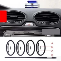 cotochsun car styling air vent outlet trim 3d 5d carbon fiber decoration sticker case for ford focus 2 mk2 2005 2013