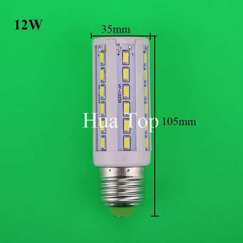 Светодиодная лампа кукуруза Lampada 10 шт./лот E27 12 Вт 42 чипа SMD 5730 светодиодная 220 В
