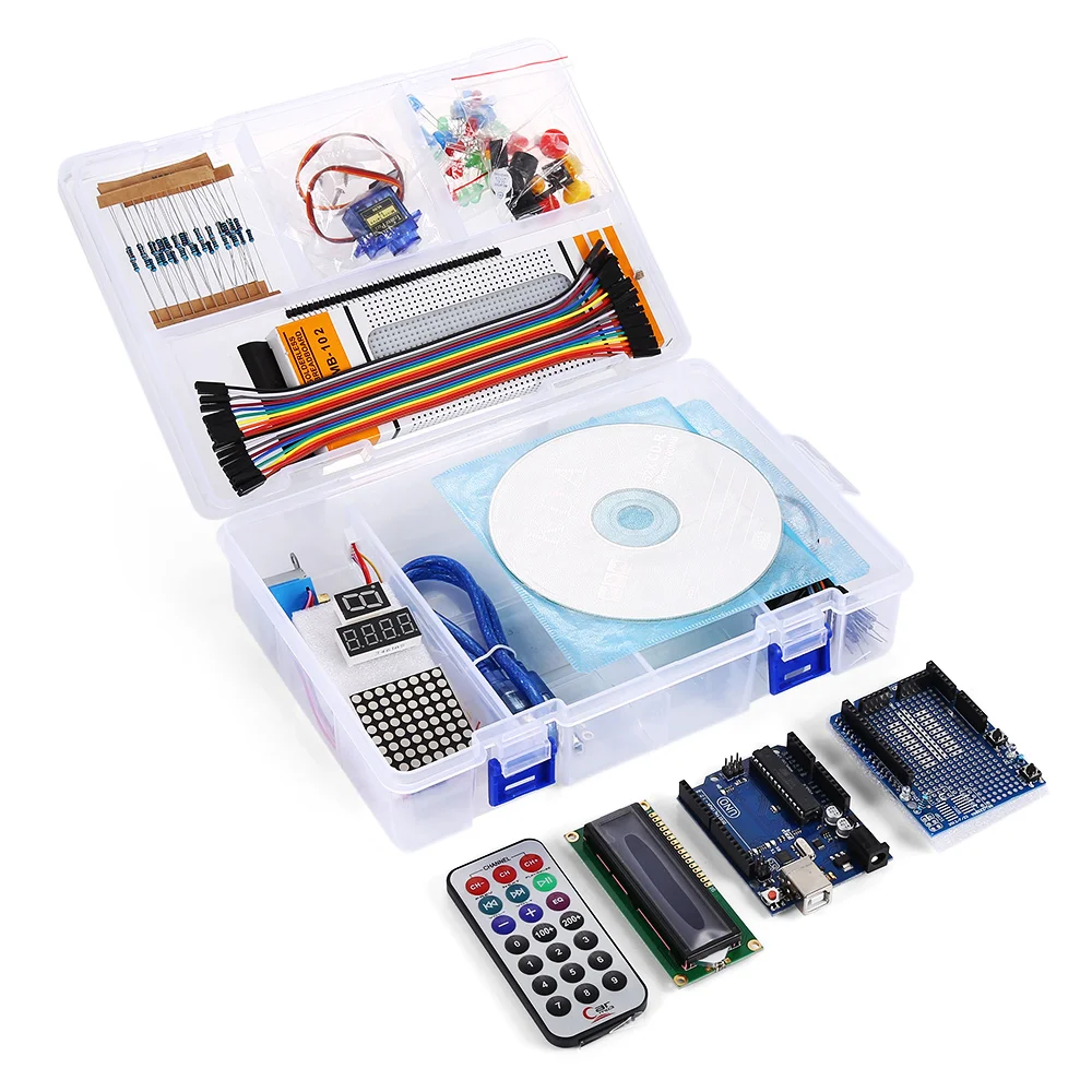 Стартовый набор для Arduino один UNO R3 стартовый проекта обновленная версия обучения