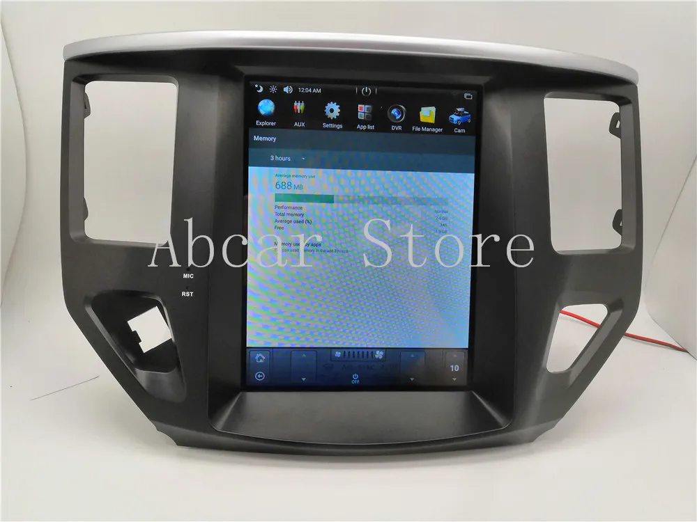 10,4 ''Tesla стиль Android 8,1 автомобильный dvd-плеер gps навигация для nissan Pathfinder 2013- стерео PX6 CARPLAY радио авто ips