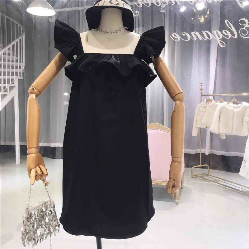 Женский свободный пуловер ALPHALMODA с оборками на плечах трапециевидного силуэта