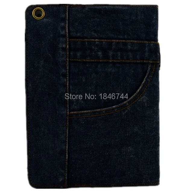 5 шт./лот Denim чехол для IPad Mini 1/2/3 Бизнес Жан Дизайн кожаный телефона Ipad 3 Мягкие TPU
