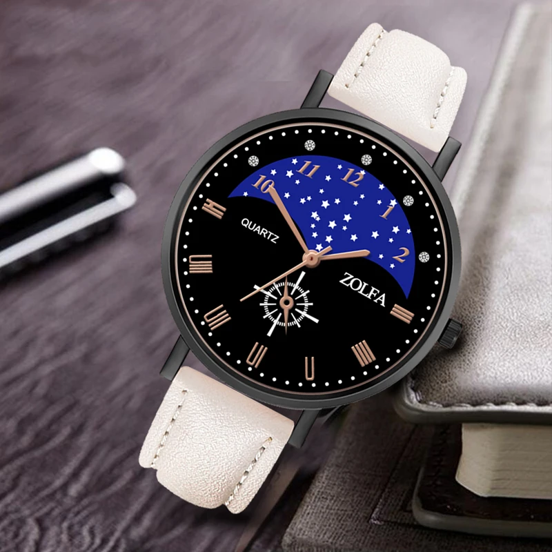 Часы Blue sky star классические повседневные Простые кварцевые наручные часы женские