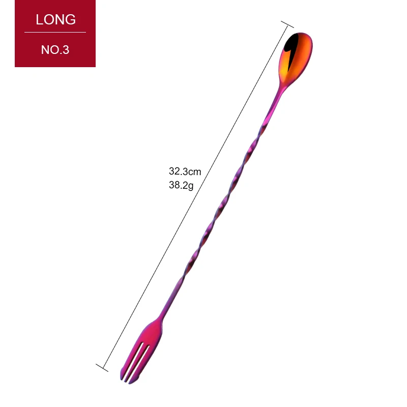 

Барные ложки с вилкой Bisda, нержавеющая сталь