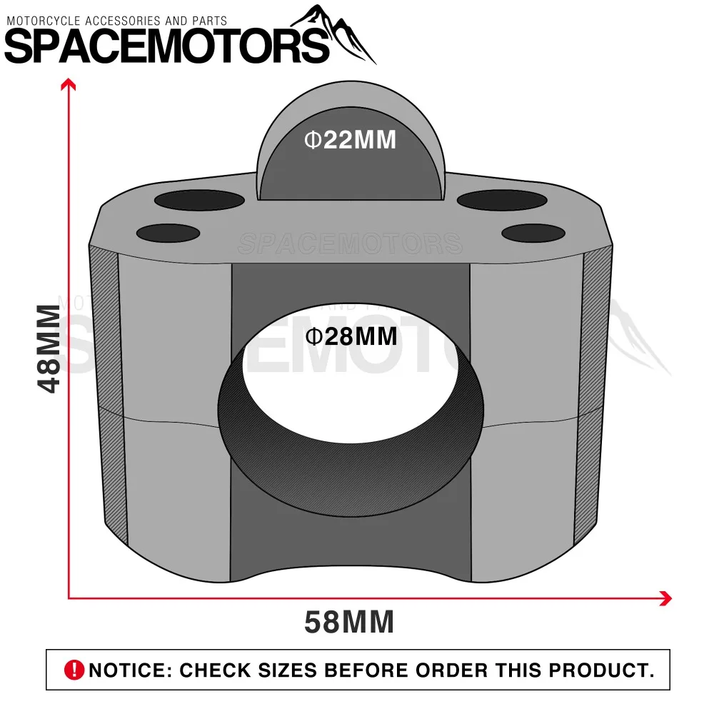 Оранжевые алюминиевые зажимы для руля мотоцикла с ЧПУ от 22 до 28 мм|clamp 22mm|stunt