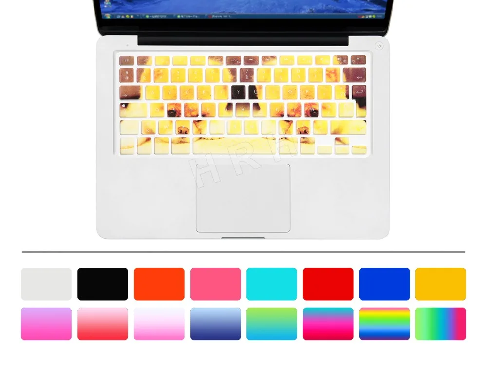 Чехол силиконовый для клавиатуры защитная накладка на клавиатуру MacBook Pro Air 13 15 17