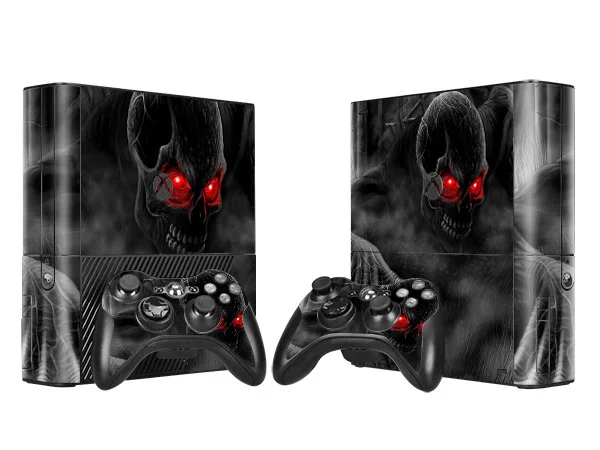 Виниловые наклейки для кожи протектор Xbox 360 E Microsoft 360E Biohazard Style с 2pcs контроллерами