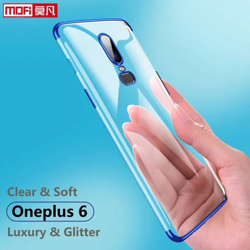 

case for oneplus 6 case cover TPU soft ultra thin original 1+6 coque One plus 6 coque mofi silicone back cover oneplus 6 case