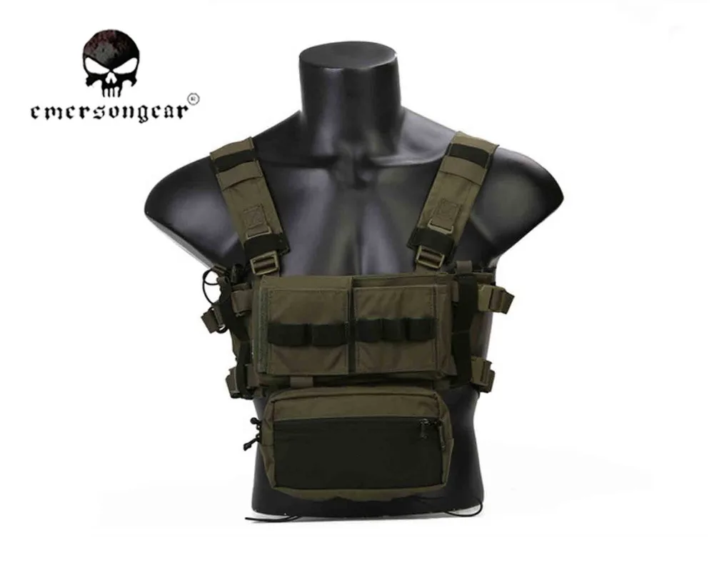 Emerson MK3 тактическая нагрудная установка Боевая микро шасси 5 56 Mag Pouch EM2961|Охотничьи