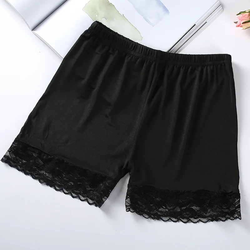 Новое летнее кружевное платье для бесшовные Ice Silk Безопасность Короткие штаны