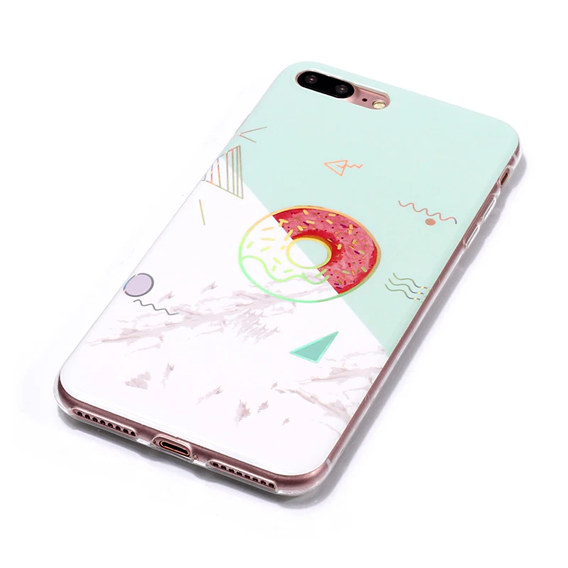 Мягкий силиконовый чехол из ТПУ с лазерным мрамором для Apple iPhone 4 4S 5 5S SE 5C 6 6S 7 8 Plus X