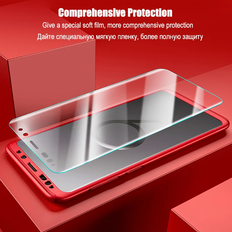 For Samsung Galaxy S9 S8 Plus Note 8 9 Case 360 Full Protective Cover S10 e S7 Edge Screen Protector Cases |