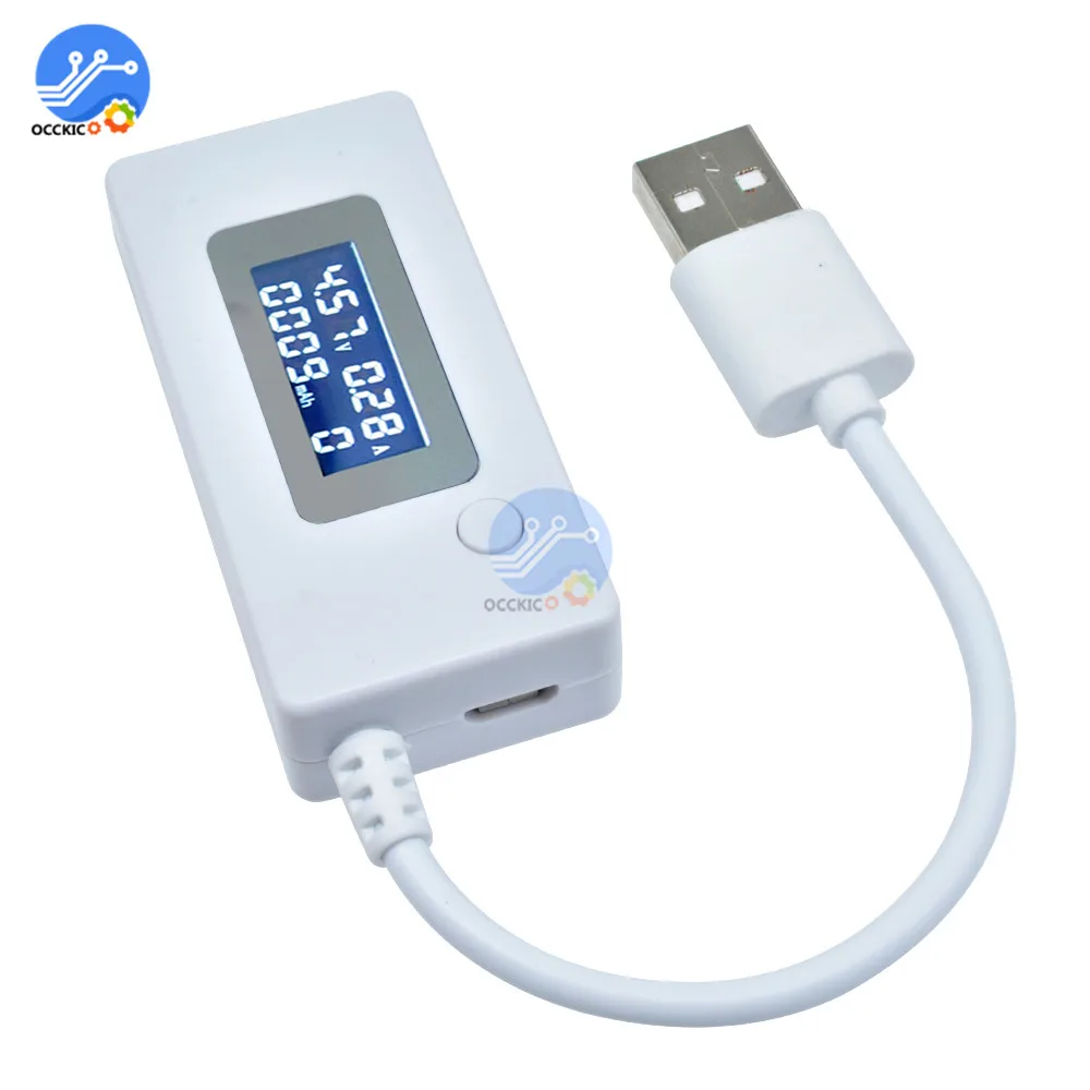 Новое поступление тестер емкости аккумулятора с ЖК дисплеем и двумя Micro USB