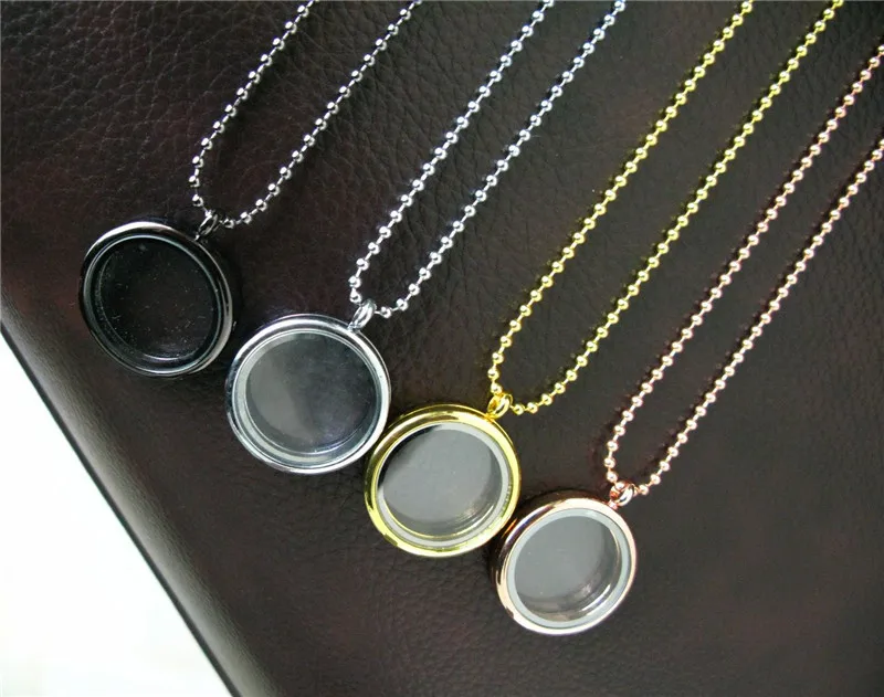 1 шт./лот копия ожерелье из нержавеющей стали медальон 30 мм живой память с 80 см