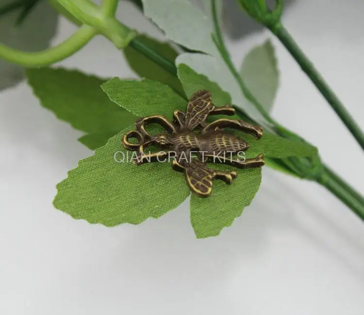 5pcs big beetle Bee 3d antique bronze zinc alloy Charm Pendant drops DIY Supplies necklace bracelet lead free | Украшения и