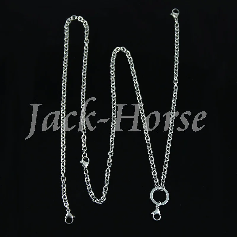 

Free shipping high quality stainless steel 4mm silver plated over-the-heart chain for lockets(no locket)