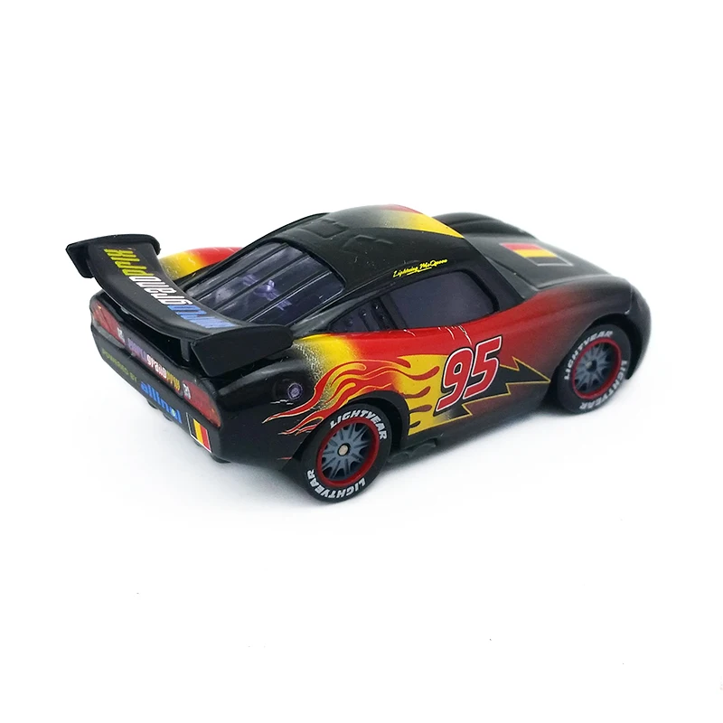 Disney Pixar Cars No.95 Lightning Mcqueen металлический литой игрушечный автомобиль с рисунком 1:55