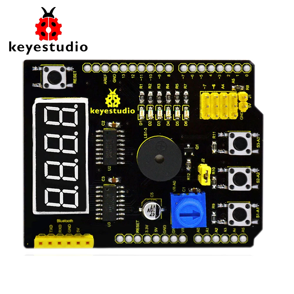 

Бесплатная доставка! Многоцелевой щит keyestudio V2 для стартера arduino
