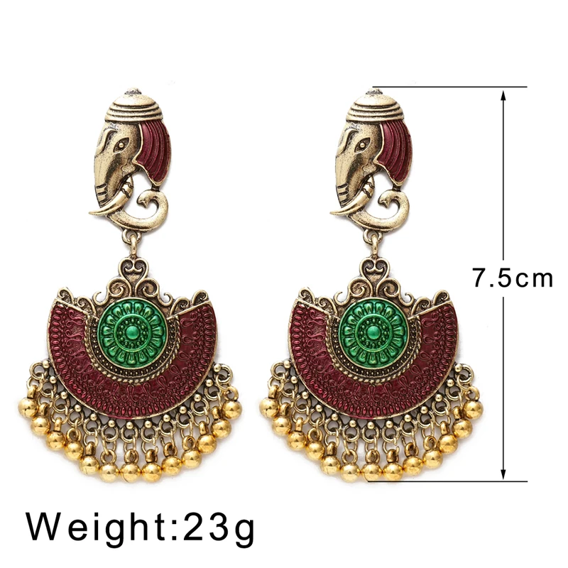 Индийские цыганские ювелирные изделия Jhumka бронзовые винтажные Этнические