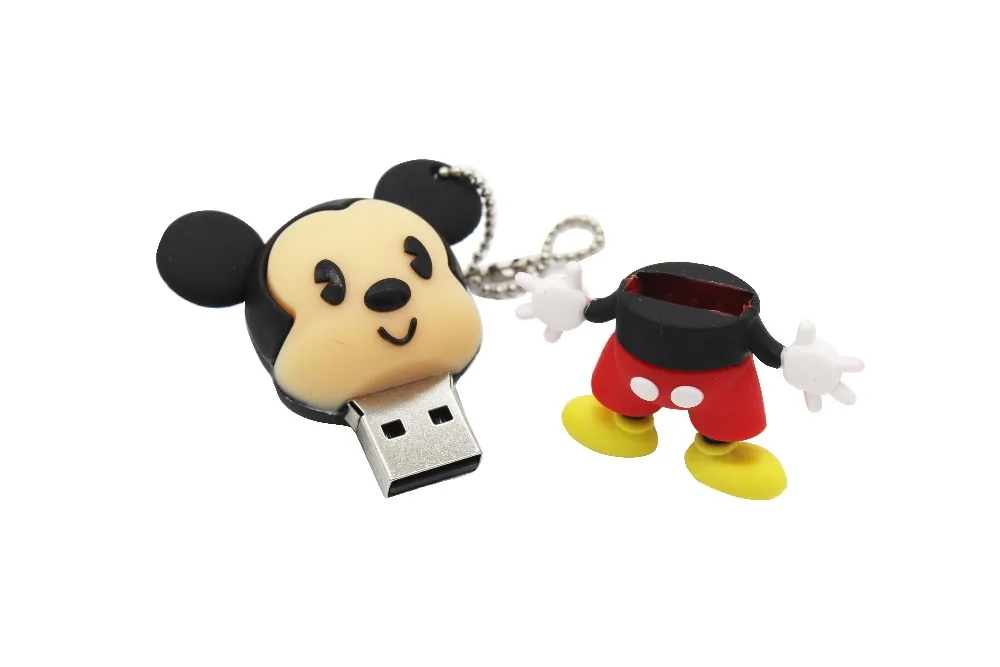 KING SARAS мультфильм реальная емкость собака Микки флэш-накопитель usb 2,0 4 ГБ 8 ГБ 16 ГБ 32 ГБ 64 ГБ флешка