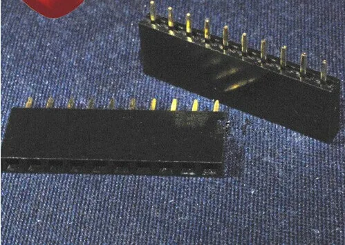 500 шт 2 54 мм 1X10 Pin позолоченный Однорядный прямой женский штыревой разъём